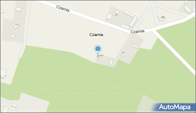 Czarnia, Czarnia, 13, mapa Czarnia
