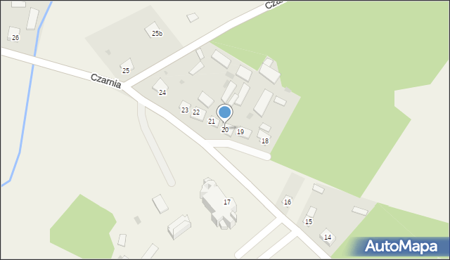 Czarnia, Czarnia, 20, mapa Czarnia