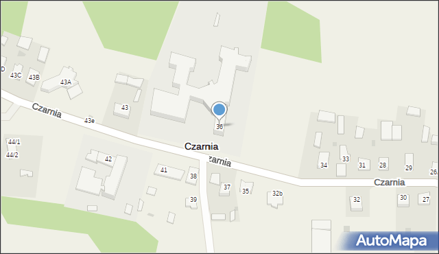 Czarnia, Czarnia, 36, mapa Czarnia