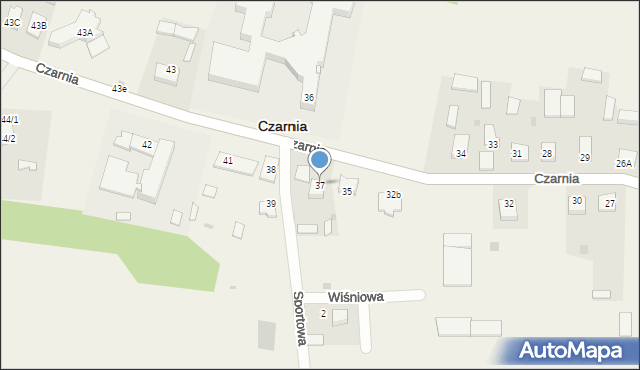 Czarnia, Czarnia, 37, mapa Czarnia
