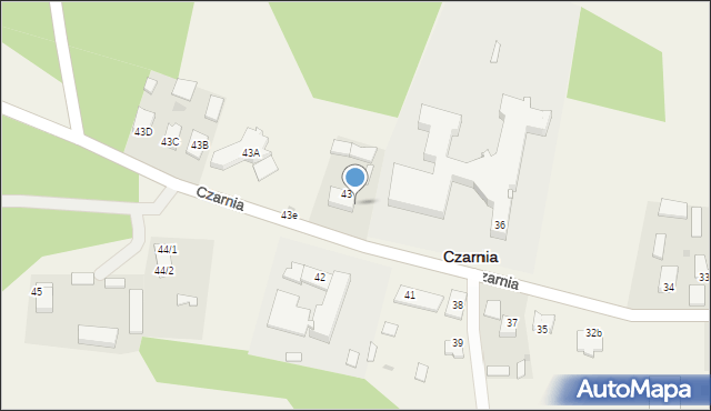 Czarnia, Czarnia, 43/1, mapa Czarnia