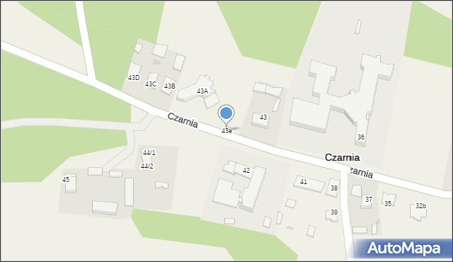 Czarnia, Czarnia, 43e, mapa Czarnia