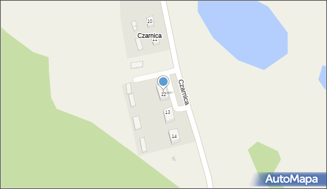 Czarnica, Czarnica, 12, mapa Czarnica