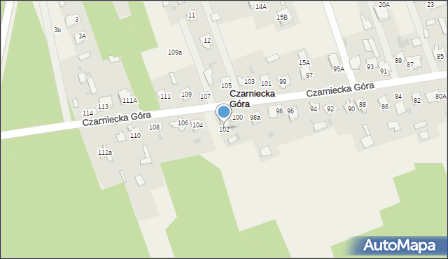 Czarniecka Góra, Czarniecka Góra, 102, mapa Czarniecka Góra