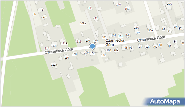 Czarniecka Góra, Czarniecka Góra, 104, mapa Czarniecka Góra
