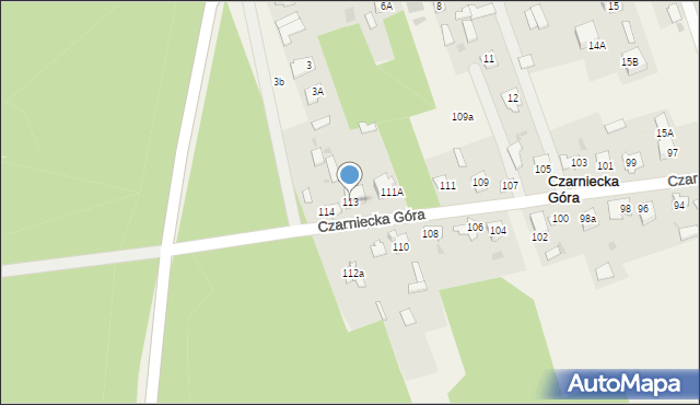 Czarniecka Góra, Czarniecka Góra, 113, mapa Czarniecka Góra