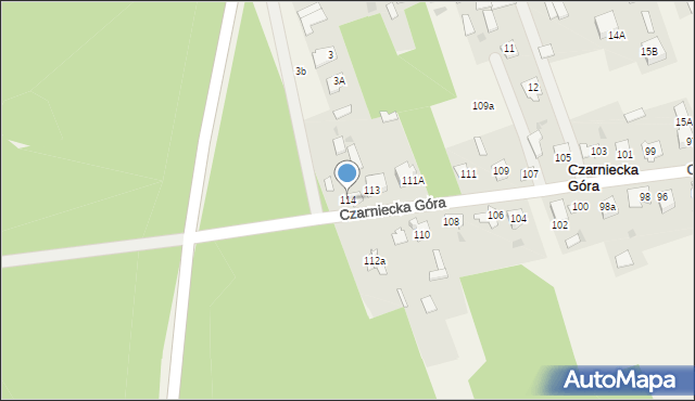 Czarniecka Góra, Czarniecka Góra, 114, mapa Czarniecka Góra
