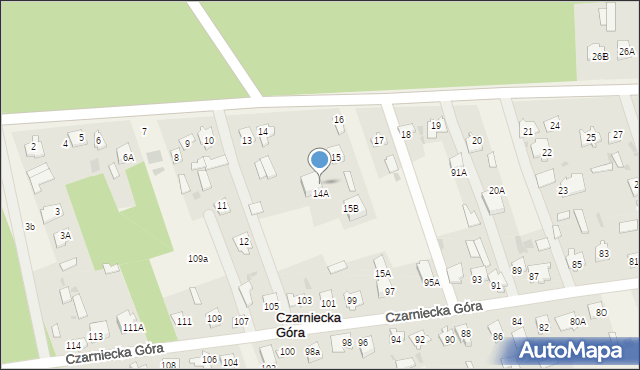 Czarniecka Góra, Czarniecka Góra, 14b, mapa Czarniecka Góra