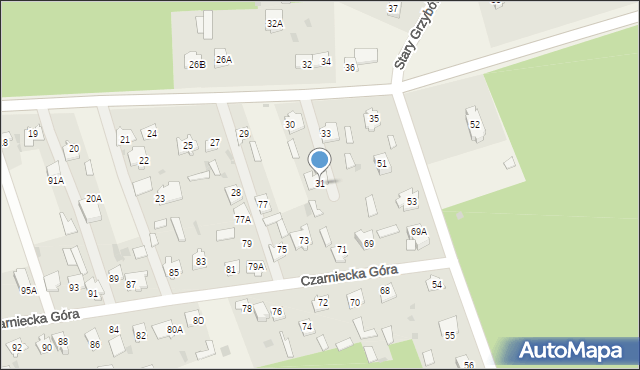 Czarniecka Góra, Czarniecka Góra, 31, mapa Czarniecka Góra