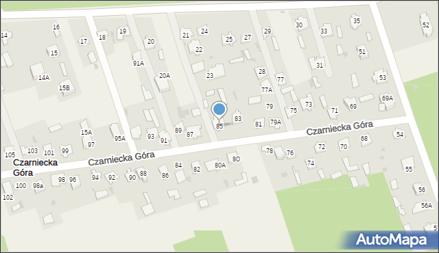 Czarniecka Góra, Czarniecka Góra, 85, mapa Czarniecka Góra