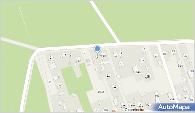 Czarniecka Góra, Czarniecka Góra, 9, mapa Czarniecka Góra