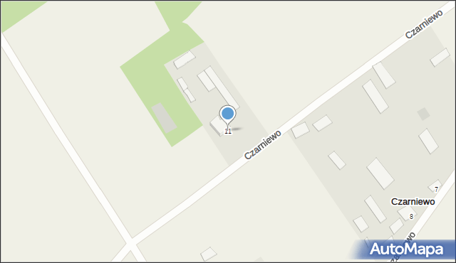 Czarniewo, Czarniewo, 11, mapa Czarniewo