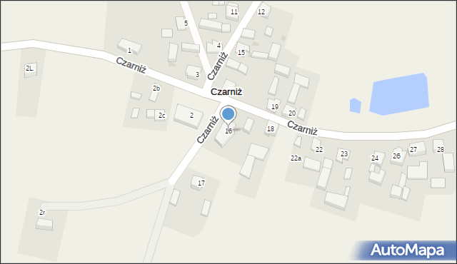Czarniż, Czarniż, 16, mapa Czarniż