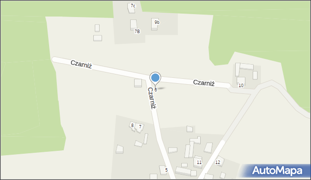 Czarniż, Czarniż, 6, mapa Czarniż
