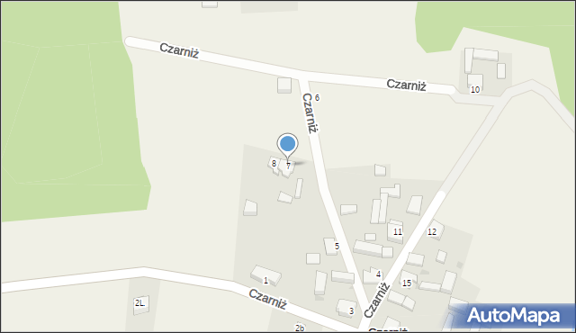 Czarniż, Czarniż, 7, mapa Czarniż