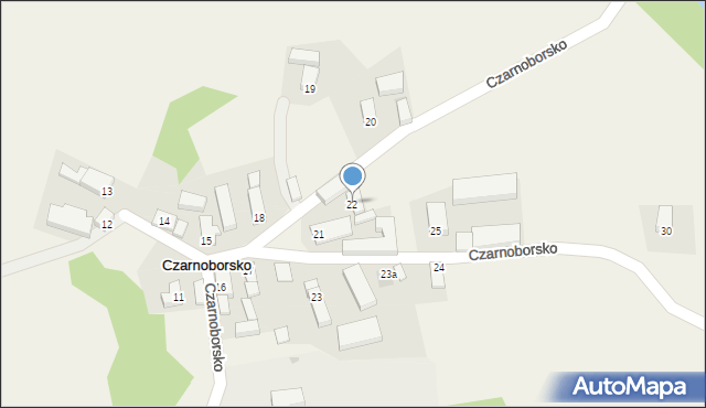 Czarnoborsko, Czarnoborsko, 22, mapa Czarnoborsko