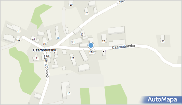 Czarnoborsko, Czarnoborsko, 23a, mapa Czarnoborsko