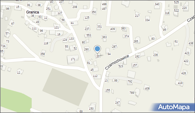 Czarnochowice, Czarnochowice, 10, mapa Czarnochowice