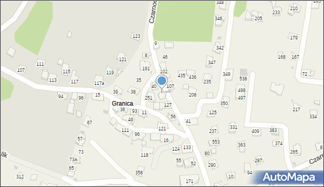 Czarnochowice, Czarnochowice, 117, mapa Czarnochowice