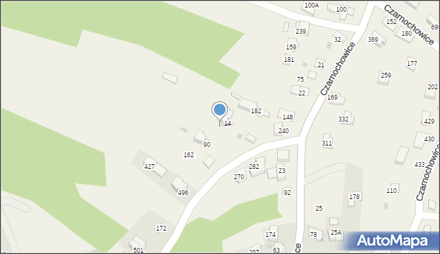 Czarnochowice, Czarnochowice, 185, mapa Czarnochowice