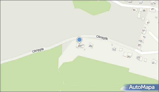 Czarnochowice, Czarnochowice, 203, mapa Czarnochowice