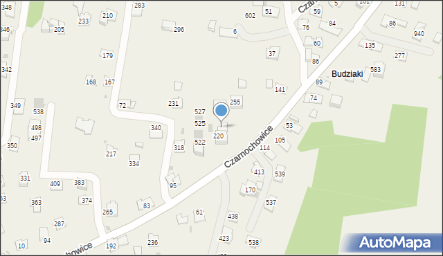 Czarnochowice, Czarnochowice, 220A, mapa Czarnochowice