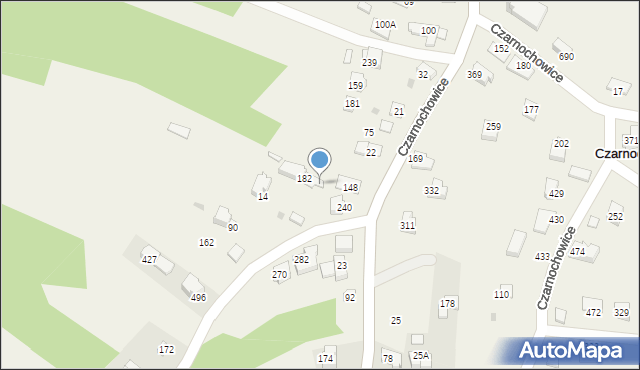 Czarnochowice, Czarnochowice, 245, mapa Czarnochowice