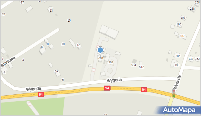 Czarnochowice, Czarnochowice, 288, mapa Czarnochowice