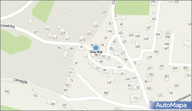 Czarnochowice, Czarnochowice, 36, mapa Czarnochowice