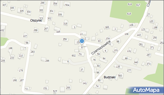 Czarnochowice, Czarnochowice, 4, mapa Czarnochowice