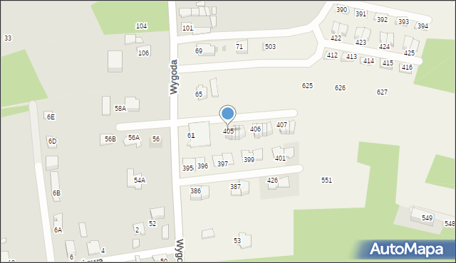 Czarnochowice, Czarnochowice, 405, mapa Czarnochowice