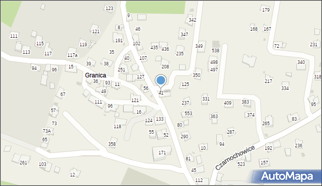 Czarnochowice, Czarnochowice, 41, mapa Czarnochowice