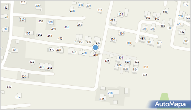 Czarnochowice, Czarnochowice, 418, mapa Czarnochowice