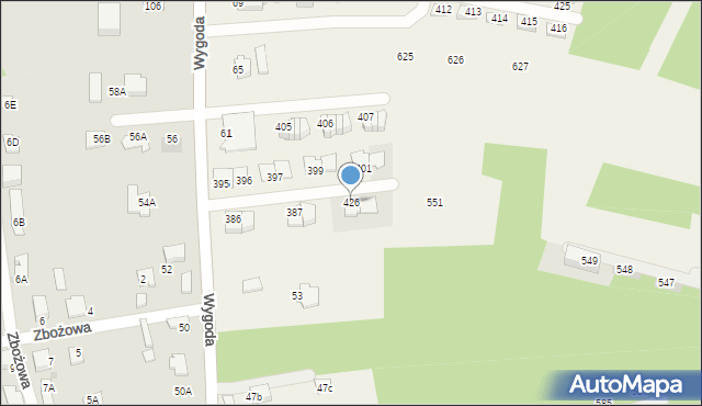 Czarnochowice, Czarnochowice, 426, mapa Czarnochowice