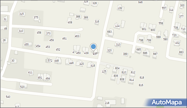 Czarnochowice, Czarnochowice, 438, mapa Czarnochowice