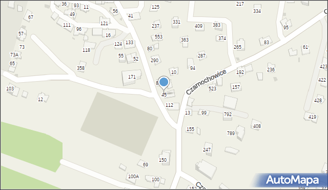 Czarnochowice, Czarnochowice, 45, mapa Czarnochowice