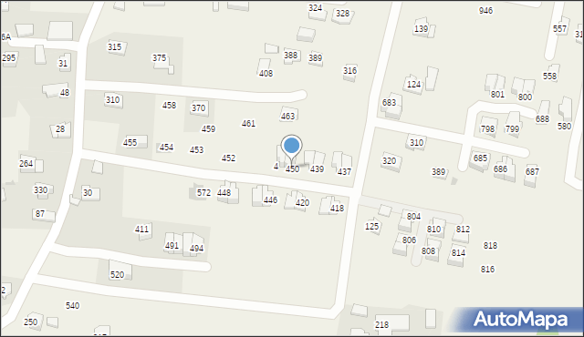 Czarnochowice, Czarnochowice, 450, mapa Czarnochowice