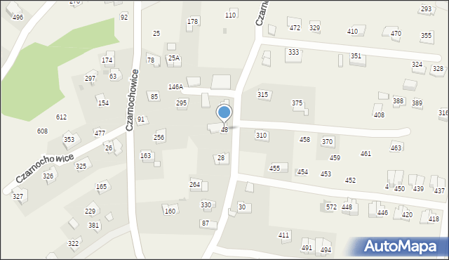 Czarnochowice, Czarnochowice, 48, mapa Czarnochowice