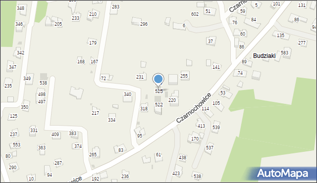 Czarnochowice, Czarnochowice, 525, mapa Czarnochowice