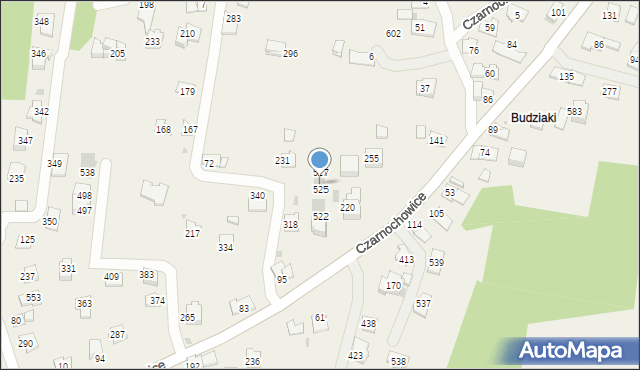 Czarnochowice, Czarnochowice, 526, mapa Czarnochowice