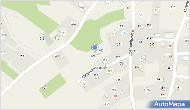 Czarnochowice, Czarnochowice, 609, mapa Czarnochowice