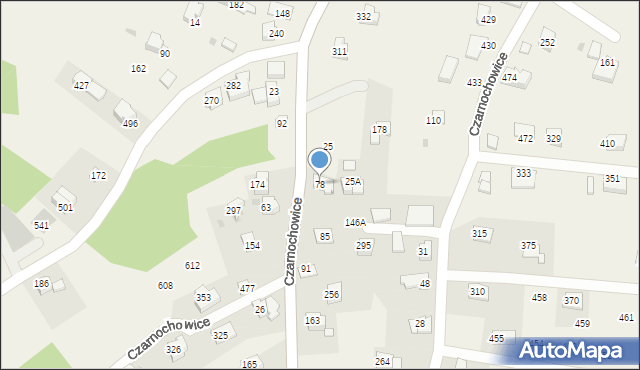 Czarnochowice, Czarnochowice, 78, mapa Czarnochowice