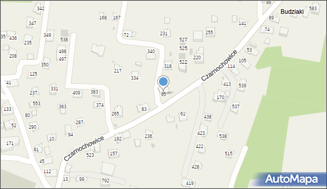 Czarnochowice, Czarnochowice, 95, mapa Czarnochowice