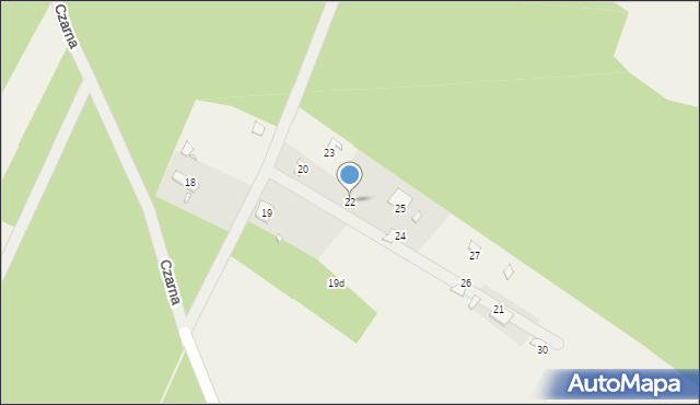 Czarnocin, Czarnocin, 22, mapa Czarnocin