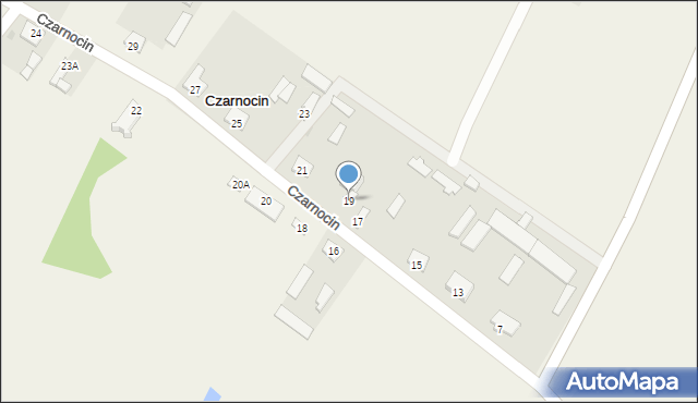 Czarnocin, Czarnocin, 19, mapa Czarnocin