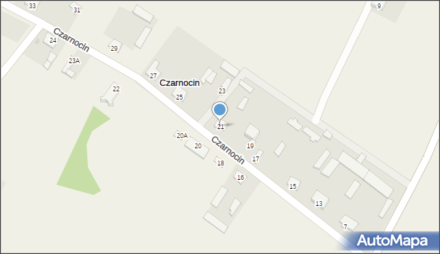 Czarnocin, Czarnocin, 21, mapa Czarnocin