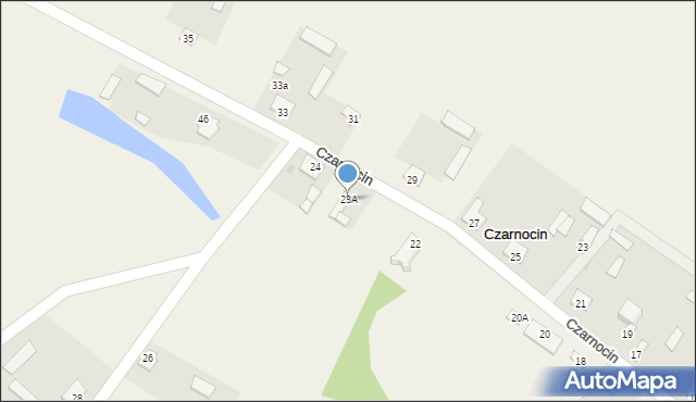 Czarnocin, Czarnocin, 23A, mapa Czarnocin