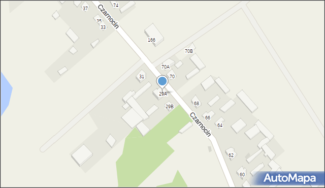 Czarnocin, Czarnocin, 29A, mapa Czarnocin