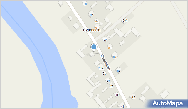 Czarnocin, Czarnocin, 51d, mapa Czarnocin