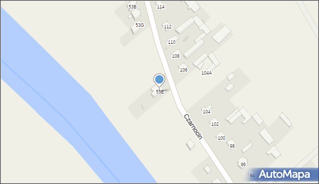 Czarnocin, Czarnocin, 53E, mapa Czarnocin